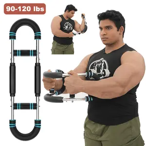 Twister Arm Trainer 60-90lb/90-120lb Power Twister Bar, Portable Upper Body Workout Equipment for Chest, Shoulder & Arm Training