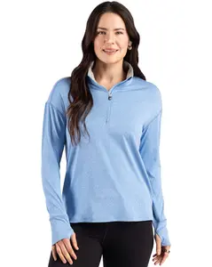 Cutter & Buck Forge Recycled Four-Way Stretch Womens Quarter Zip Pullover