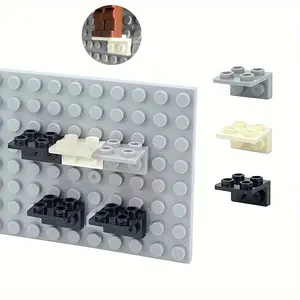 90pcs Figures Stand Base Plate 99207 Bracket 1x2 2x2 Inverted Building Blocks DIY Figure Standing Display Bracket Assemble Brick Toys