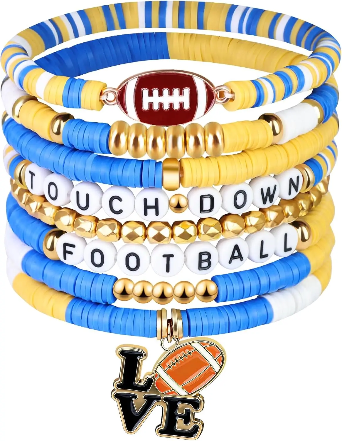 Blue Yellow and White