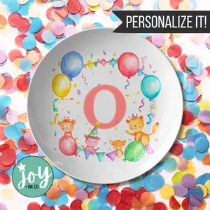 Monogram Monkeys Plate