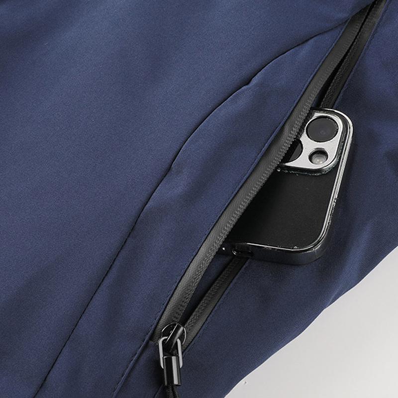 Men's Winter Outdoor Waterproof Windproof Fleece Lined Hooded Jacket - Thick Warm Coat; Features an Adjustable Drawstring Hood & Full Zip Front Closure; Perfect for Various Activities Such as Hiking, Jogging, Fishing, or Just Casual Wear; A Must-Have Vers