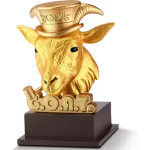 Zhengmy Goat Trophy Award Winner Trophies for Adults G. O.A. T. Funny Appreciation Gift Recognition Plaque for Sports Employee Teacher Boss Friend Winner or Father's Day Gift