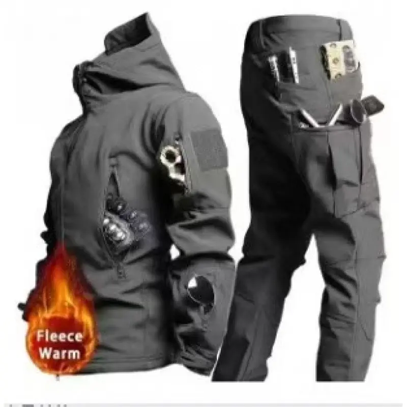 Shark Jacket Set   Grey