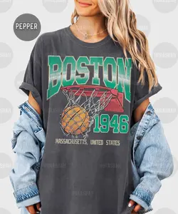 Vintage Boston Basketball Shirt, Sweatshirt , Basketball Comfort Colors shirt, Classic 90s Graphic Tee, Unisex, Fan Gift