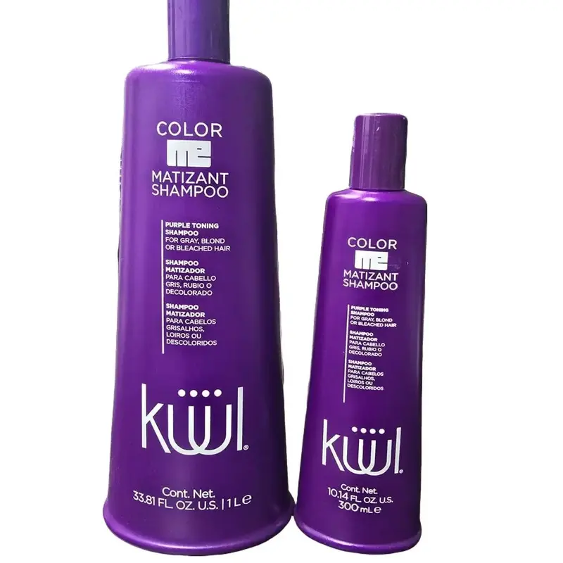 KUUL Color Me Matizante Color Care Shampoo - Gentle Liquid with Amino Gen Complex, UV Protection, Tone Control, Gray Hair Solution for Blonde Hair Care (33.81 oz & 10.14 oz Single Units Available)