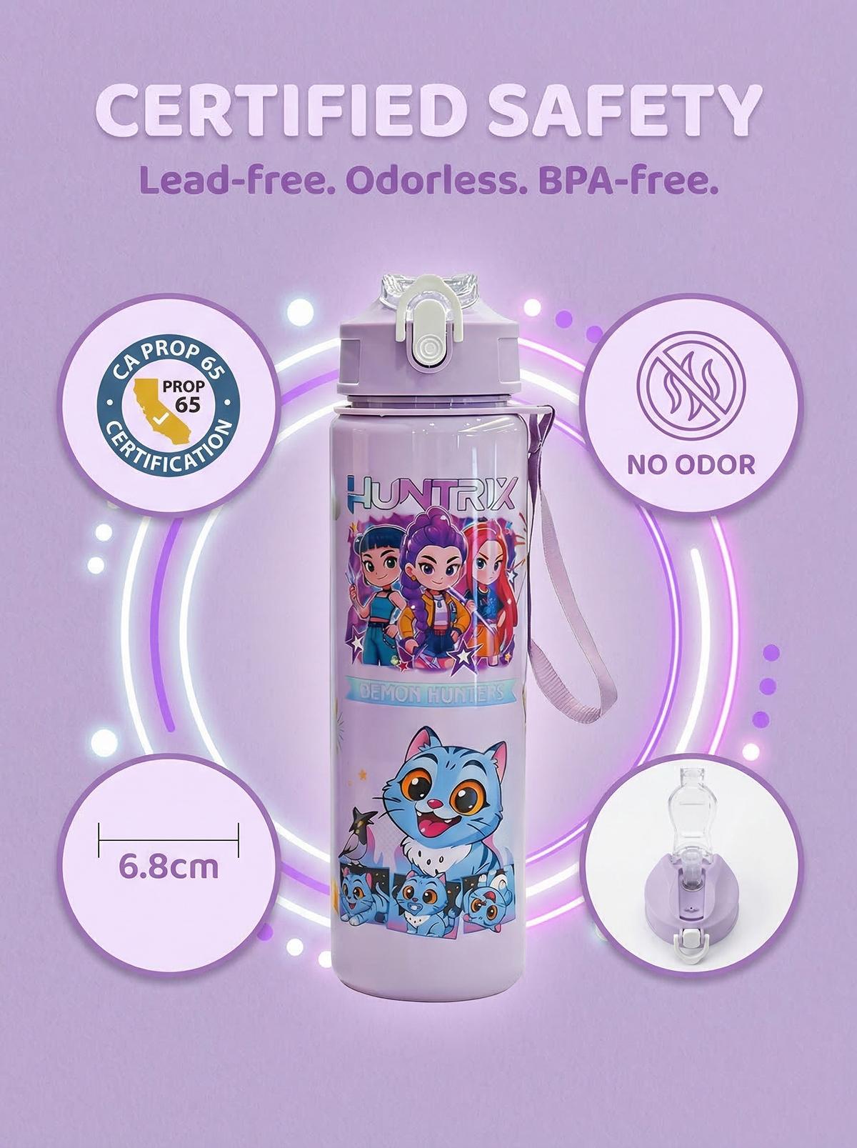Cartoon Anime Tumbler – Reusable Hard Plastic Water Bottle with Lid & Straw Eco, Drinkware, Portable, Cup, Mug, Bottled, Washable, Stylish