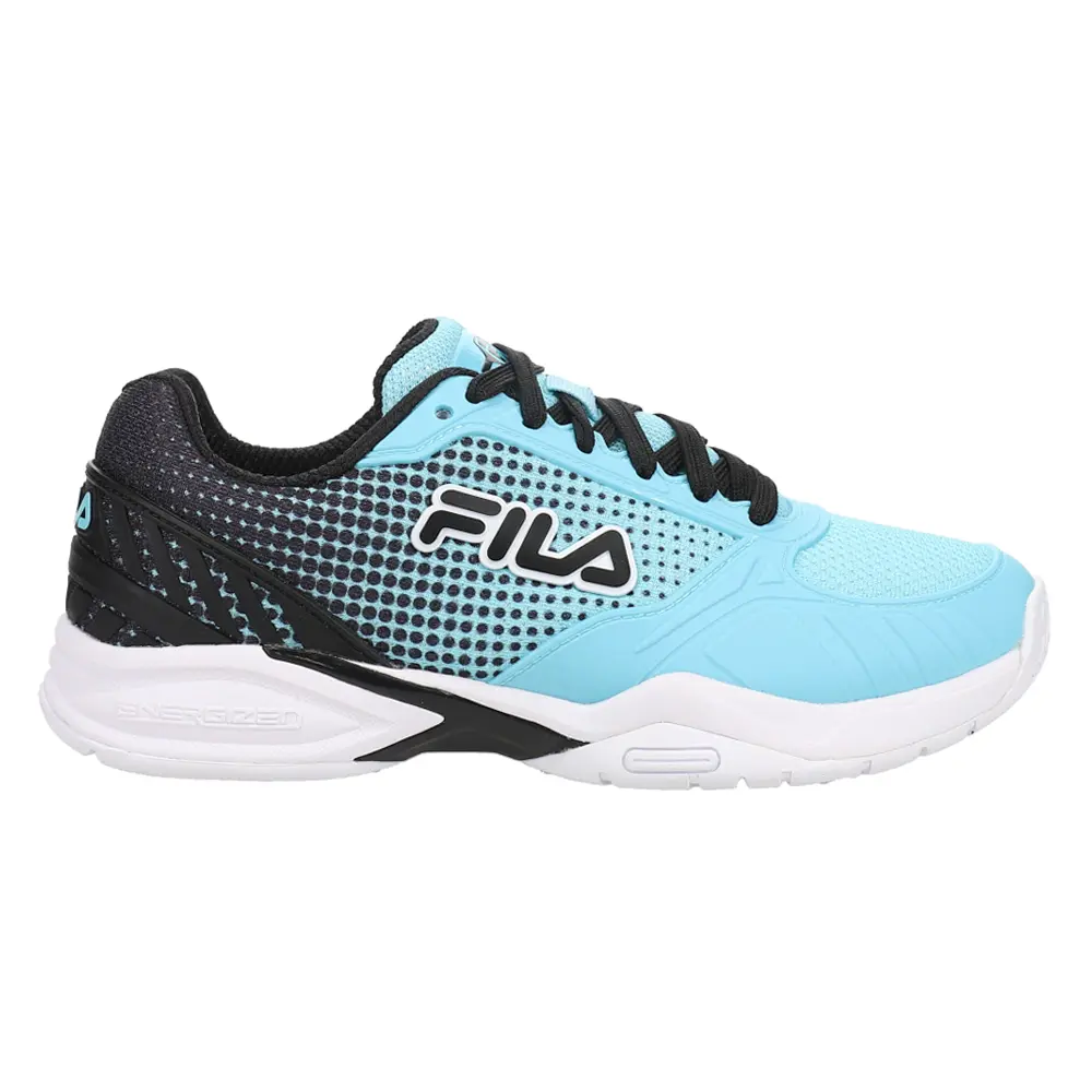 Fila Womens Volley Zone Pickleball Pickleball Sneakers Shoes - Black, Blue