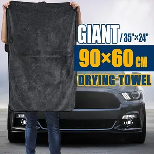 Ultimate Car Care Companion 90x60cm Microfiber Drying Towel Super Absorbent & Soft Streak-Free for Cars & Home Use GIANT 35"x24" International Warranty