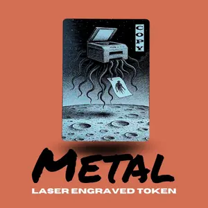 Metal Copy Token MTG | Laser Engraved Magic The Gathering Commander Proxy Token