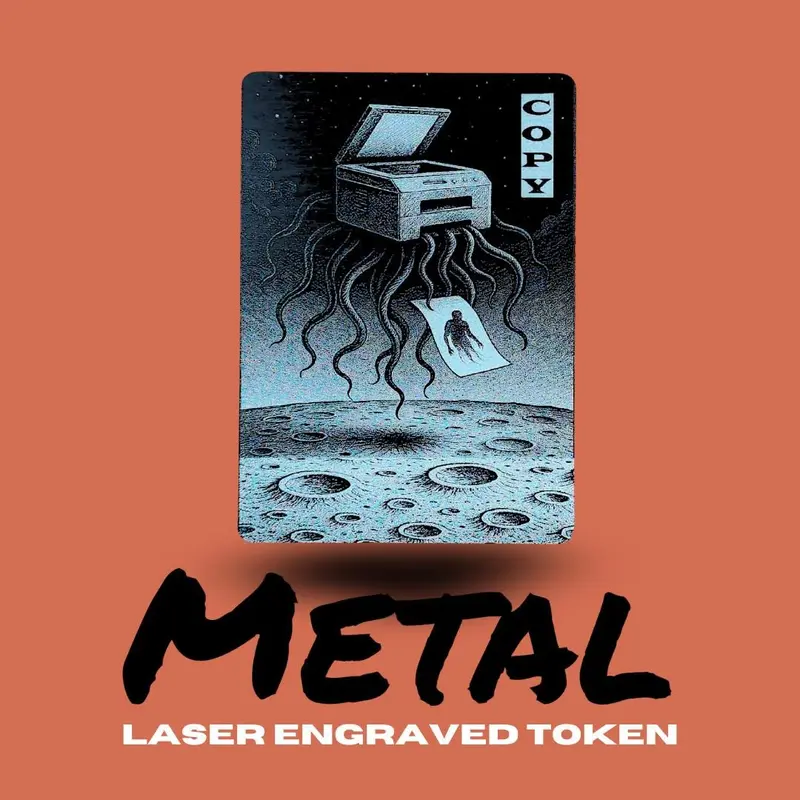 Custom Metal MTG Proxy Card  Laser Engraved Commander Token  Personalized  Magic Card - TikTok Shop