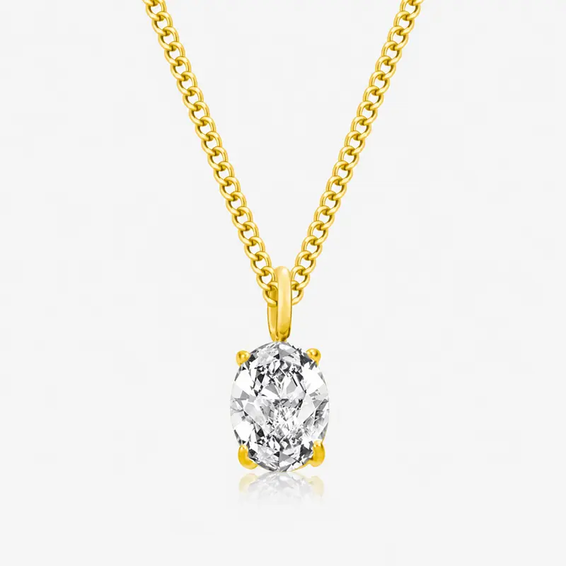 EVRY JEWELS Gold or Silver Plated Women's Hypoallergenic Juno Necklace