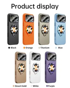 Magnetic case with stand window compatible with iPhone 17 Pro Max; new ultra‑thin phone protective case; protective case for iPhone 16 Pro Max; drop‑resistant case for iPhone 15; protective case for iPhone 14; phone protective case for iPhone 13