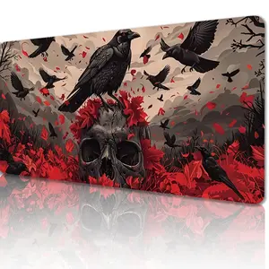 Gothic Mystical Pattern Mouse Pad, Non-slip Extended Large Mouse Pad, Mouse Mat for Gaming & Work, Desk Keyboard Mat for Home Office