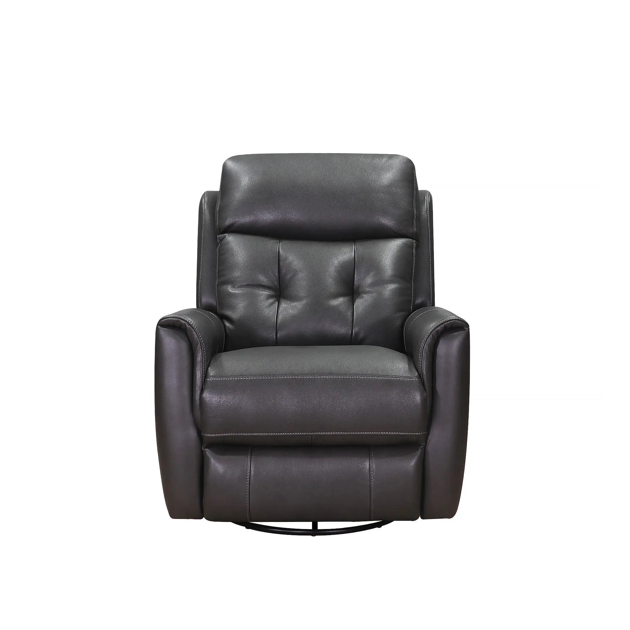 Hydeline Torino Leather Recliner with Power Headrest and Swivel Function