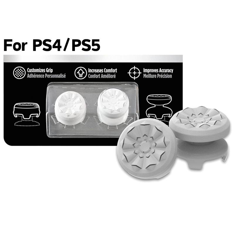 FPS Thumbstick For PS5/PS4, Precision, Anti slip, FPS game, Aim boost, Comfort, 1 High-Rise & 1 Mid-Rise, Controller/Gamepad/Playstation/4/5/Xbox accessories