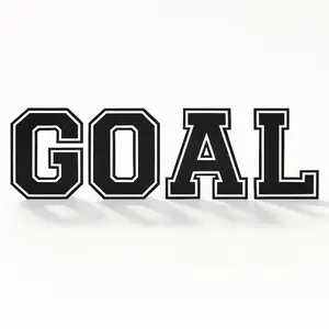 Soccer "GOAL" Centerpiece Board - 4 Pack