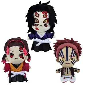22cm Demon Slayer Plush Stuffed Toys Tsugikuni Yoriichi Kokushibou Akaza Anime Cartoon Figure Doll Boys Birthday Xmas Gifts