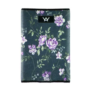 212 MAIN Slim Front Pocket Men's Wallet - 1060 Cotton Manor, RFID Blocking, Secure Hold, Woven Elastic Bands, Polyester Weave, Woven Strap, Slim Design
