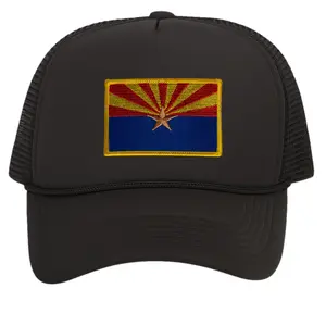 Arizona Trucker Hat for Men - State Flag Snapback Cap with Mesh Back