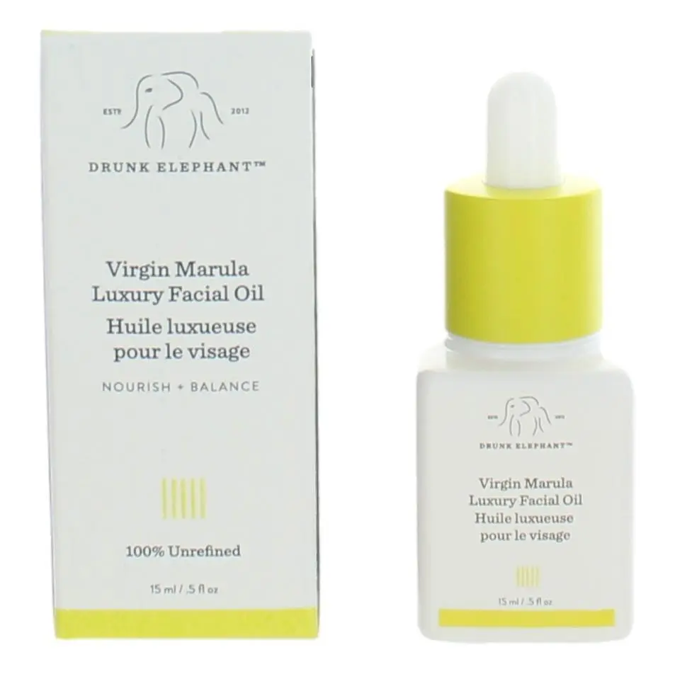 Virgin Marula Luxury Facial Oil by Drunk Elephant for Women - 0.5 oz Oil