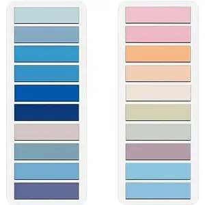 400 count Colorful Sticky Tabs Page Markers, Books Tabs for Annotating, Sticky Tabs Transparent Sticky Notes, Clear Sticky Notes,Page Tabs,Index Tabs