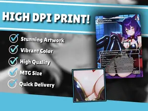 Y’SHTOLA CONTROL MTG PROXY COMMANDER DECK – CATGIRL SPELLSLINGER PREMIUM SET 100+ Cards + 5 Commander Art Versions + Double-Sided Tokens + Borderless Designs
