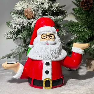 Cute Santa Claus Tray Decorative Figurine, Creative Resin Christmas Home Tabletop Decoration, Easy Holiday Atmosphere Creator