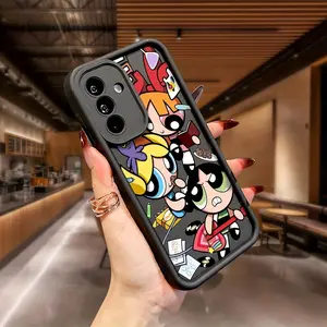 New Cartoon The Powerpuffs Girls Protective Phone Case, Casing Suitable for Samsung Galaxy A26 A36 A17 A07 A55 A35 A06 A05 A14 A24 A34 A54 A05S A15 A53 4G 5G Anti Fall Soft TPU Back Cover