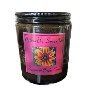 Natuurlike - Peppermint Mocha Scrub Organic Body Scrubs for All Skin Types with Coconut Shea & Silky Smooth Ingredients Gentle Exfoliating Cleanser