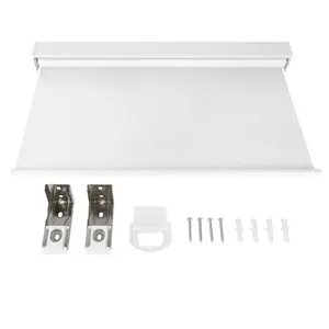 ColourTree Customized Cordless Blackout Roller Shades Thermal Insulated, Free-Stop, Room Darkening, Easy Install Window Blinds for Home & Office White