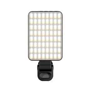 2025 Newly Upgraded 128 LED Magnetic Selfie Light: 3 Color Modes with 10-Level Brightness, Enhanced 128 Beads for Brighter, More Natural Colors – Clip-On & Magnetic Design, Multi-Functional Base for All Scenes/Devices, Ideal for Selfies, Videos & More