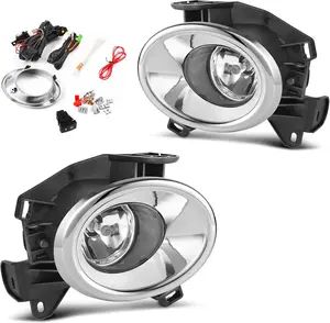 YITAMOTOR Fog Lights Compatible with Pathfinder 13-16 2013 2014 2015 2016 Fog Light Replacement (Clear Lens with Bulbs & Wiring Harness)