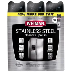 Weiman Stainless Steel Cleaner, 3 pk./17 oz