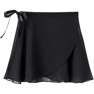 Ballet Skirt Women Chiffon Sarong Wrap Skirt Adjustable Tie Adult Dance Skirts