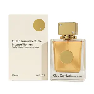 Ebyven Club Carnival Intense Women's Perfume Spray, 100ml/3.4Fl.oz, Long-Lasting Floral Powder Scent, Exquisite Modern Bottle Design, Ideal Anniversary Gift