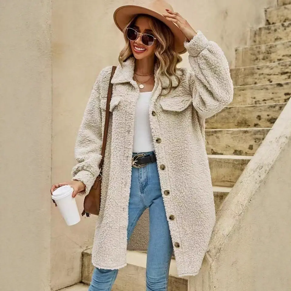 Women’s Soft Teddy Hooded Coat