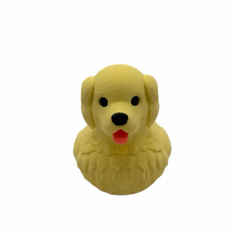 70mm Tall Detailed Golden Retriever 3D Printed Collectible Figurine - Animal-Inspired Desk Display Decor Piece