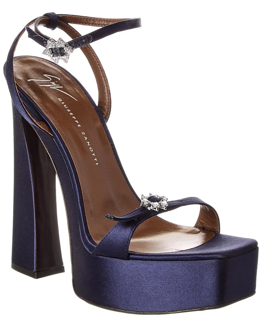 Giuseppe Zanotti Destino 100 Satin Platform Sandal
