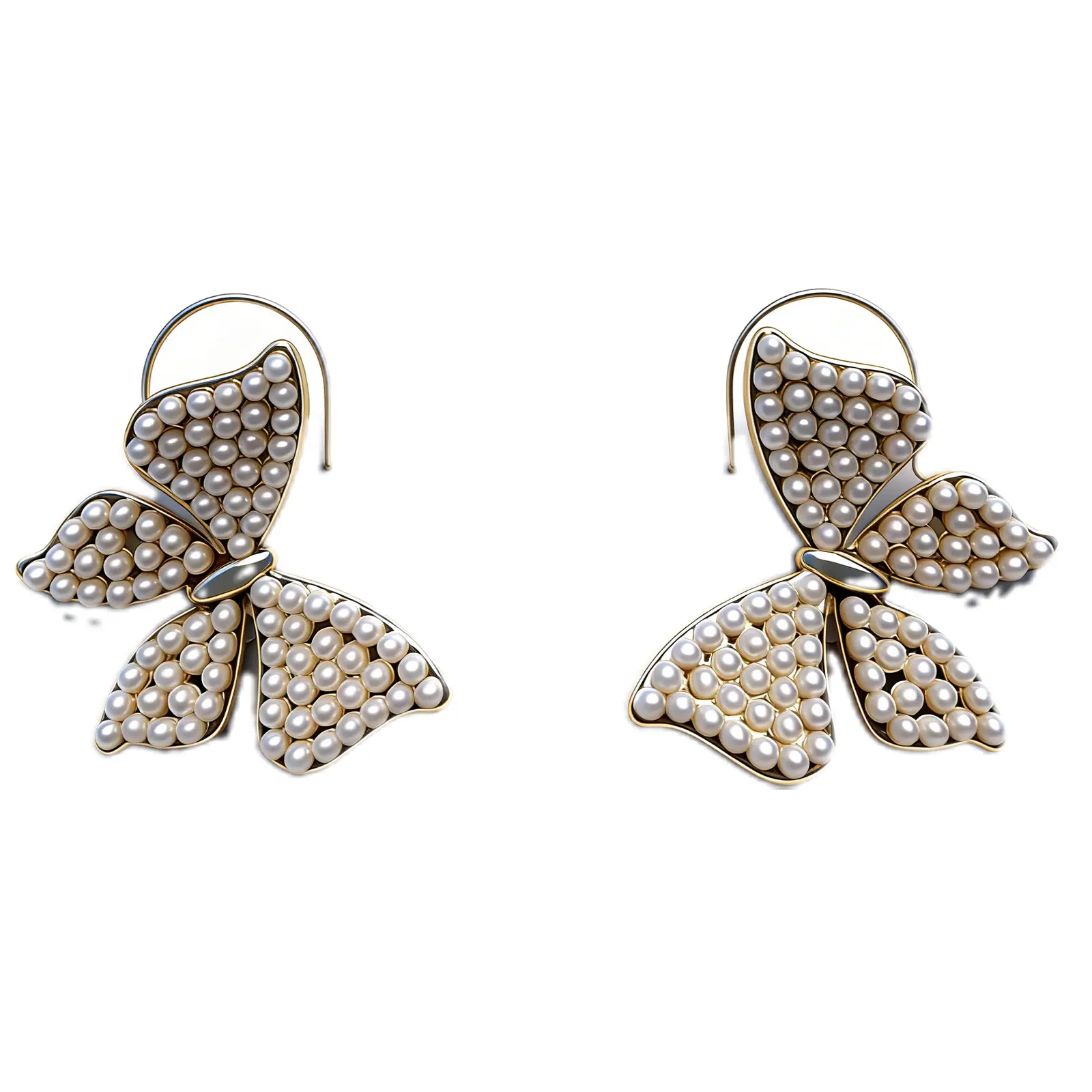 Pearl Bow Earrings