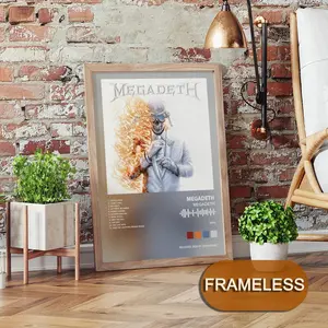 Megadeth Album  Poster Music Album Modern Art 2D Poster, Suitable For Bedroom Living Room Decor. Vibrant Colors, Clear Images Ideal For Home Office Decor.