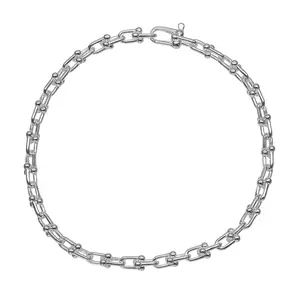 Pre-owned Tiffany & Co. Sterling Silver 925 (Ag925) Small Leather Goods HardWear Micro Link Silver Bracelet