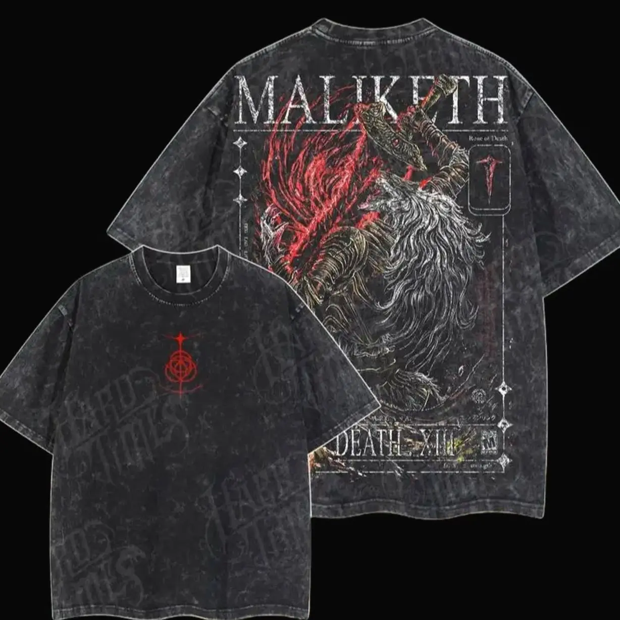 Maliketh Eldenring Boss Retro Vintage Anime T-shirt, Fashion Cotton, Full Colors, Full Sizes, For Men, For Women 5SP