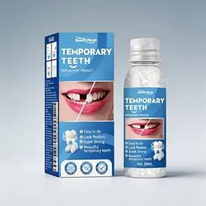 Temporary False Teeth Kit 30ml – SouthMoon Realistic Looking & Super Strong – Easy DIY Teeth Replacement – Beautiful Smile for Special Occasions – Confidence Boost