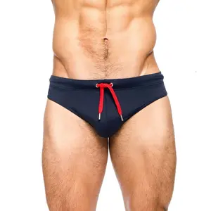 Men's Solid Color Sexy Triangle Swim Briefs - Plus Size, Fashion Show Style, Activewear for Hot Spring, Beach - Sports & Outdoor Swimming Trunks, Clothing