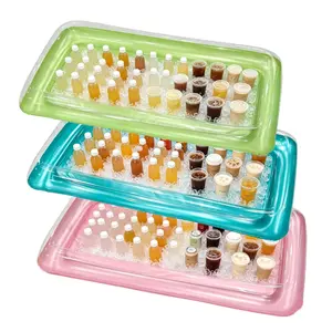 3pcs Large Inflatable Ice Cooler Box, Leak-Proof PVC Tray, Ideal for Cold Drinks, Beer, Snacks, Perfect for Backyard Parties, Beach, Pool Parties
