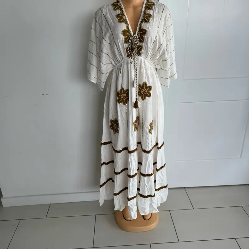 Indian Viscose Dress – One Size Fits Most | Boho Chic Style
