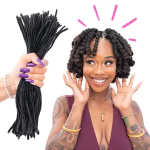 NappStar Pipe Cleaner Loc Curls - Tight, Defined Curls for Unique Loc Styles | Heat-Free Styling