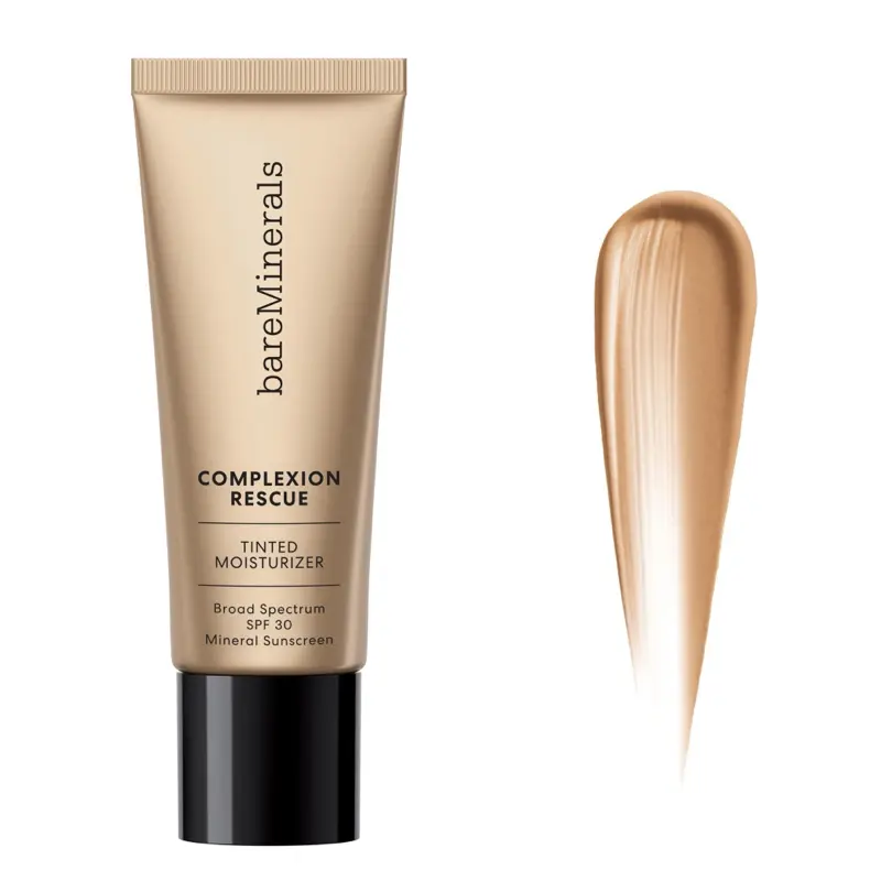 bareMinerals Complexion Rescue Tinted Moisturizer with Hyaluronic Acid & Mineral SPF 30 - Hypoallergenic, Vegan, Oil-Free, 24-Hour Hydration - Makeup