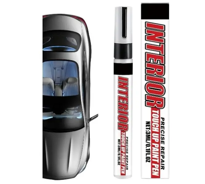 Touch Up Paint Pen 3ml/0.1floz Quick Dry Repair Marker with Fine Precision Tip for Furniture, Auto Trim, Walls, and Wood - Lightweight 23g Portable Pen Style Tool, White Barrel Casing, Ideal for Home DIY, Available in 1-Pack, 2-Pack, or 3-Pack Sets